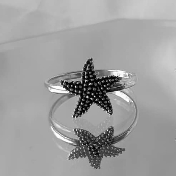 Starfish Ring Sterling Silver 925 - Picture 2 of 2
